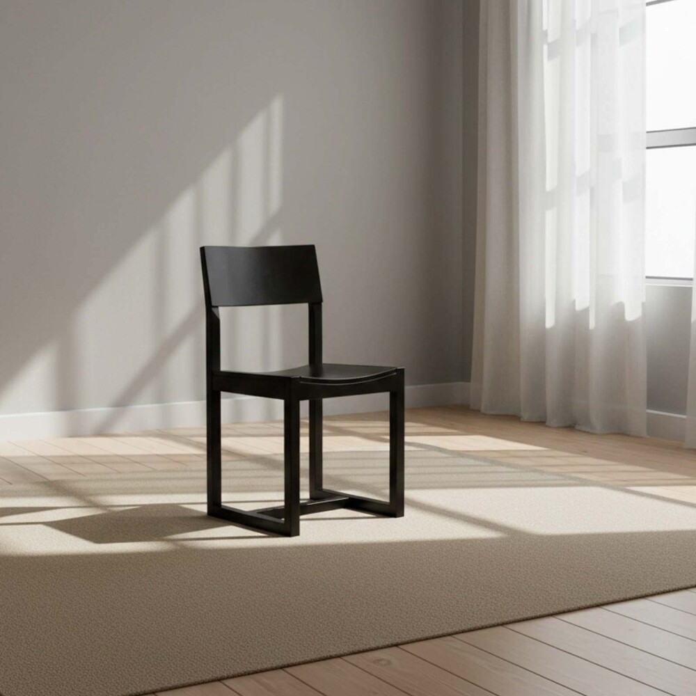 SILLA DE COMEDOR MADERA NEGRO ÉBANO