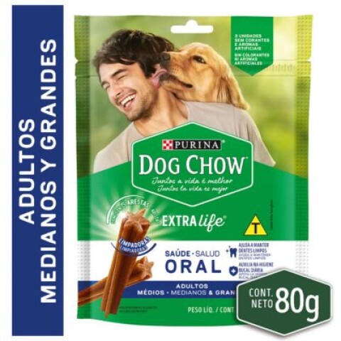 DOG CHOW SALUD ORAL ADULTO MED-GDE 80 g OUTLET DOG CHOW SALUD ORAL ADULTO MED-GDE 80 g OUTLET