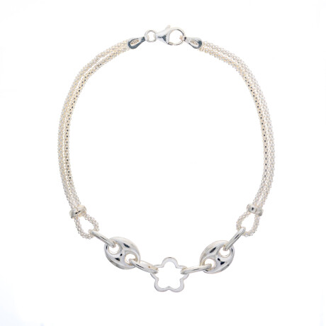 Pulsera de plata 925, FLOR. Pulsera de plata 925, FLOR.