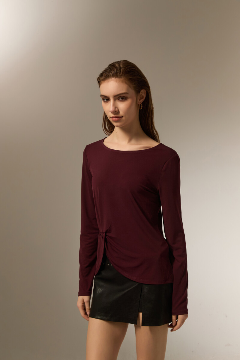 Remera Gader - Cereza Oscuro 