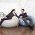 Puff Inflable Sillón Asiento Respaldo Bestway Silla Grande Variante Color Gris