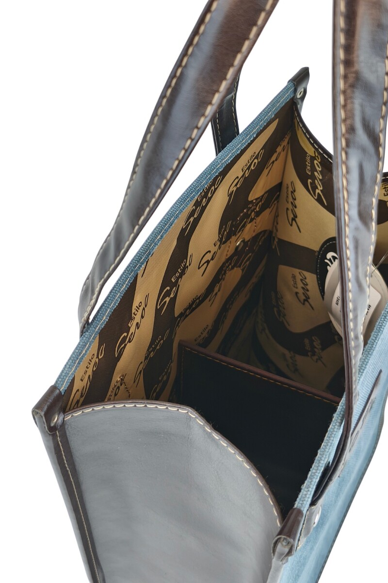 Matera tipo bolso Azul