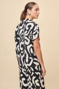 CAMISA ELVINA PRINTED Negro/Blanco