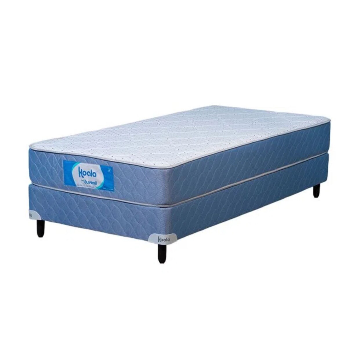 Sommier Koala Juvenil 100x190 Base+Colchon - Azul 