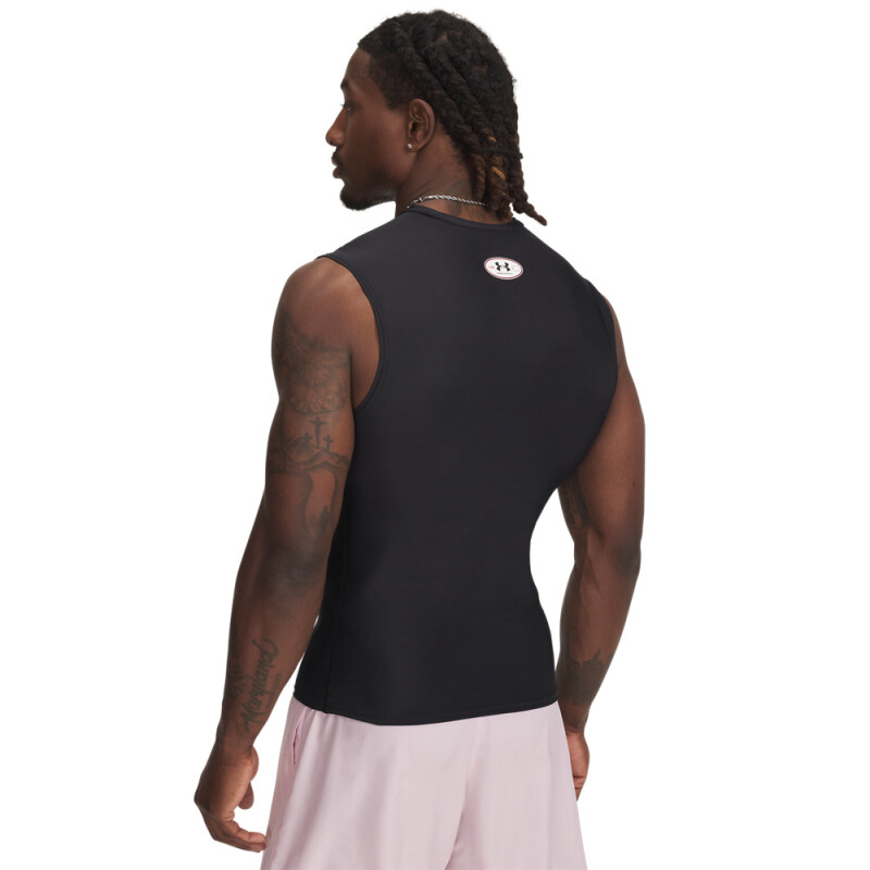 UA HG OG Compression SL-WHT BLK-001