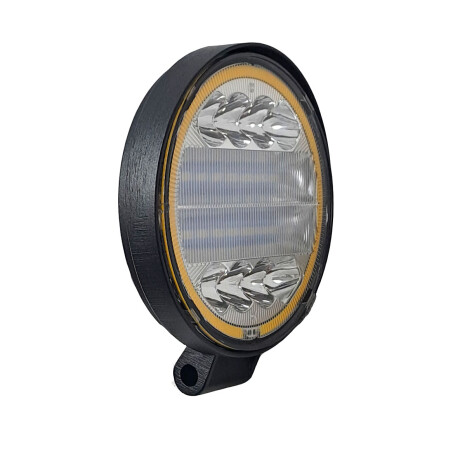 FARO LED - REDONDO 11CM C/ ARO AMBAR SEÑALERO - FARO LED - REDONDO 11CM C/ ARO AMBAR SEÑALERO -