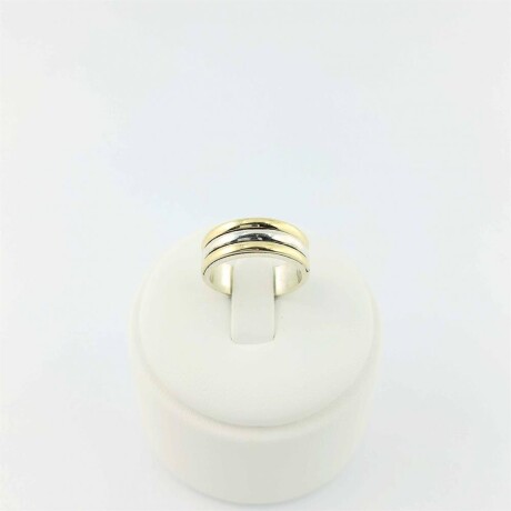 Anillo de plata 925 con double de oro 18k. IDEAL PARA USAR COMO ALIANZA. Anillo de plata 925 con double de oro 18k. IDEAL PARA USAR COMO ALIANZA.