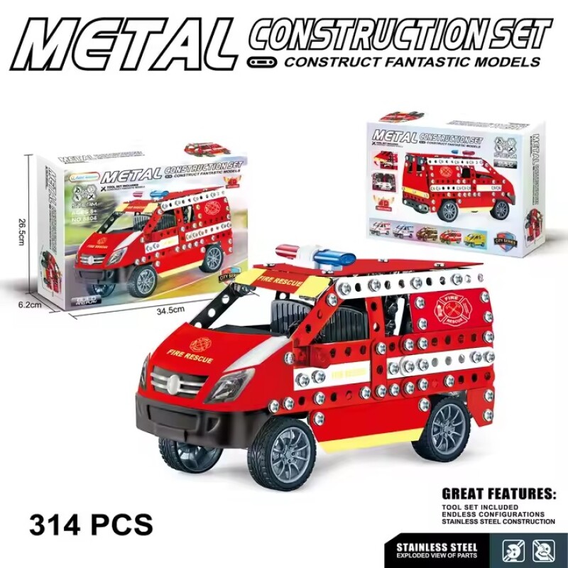 Mecano metal fire rescue 314 piezas Mecano metal fire rescue 314 piezas