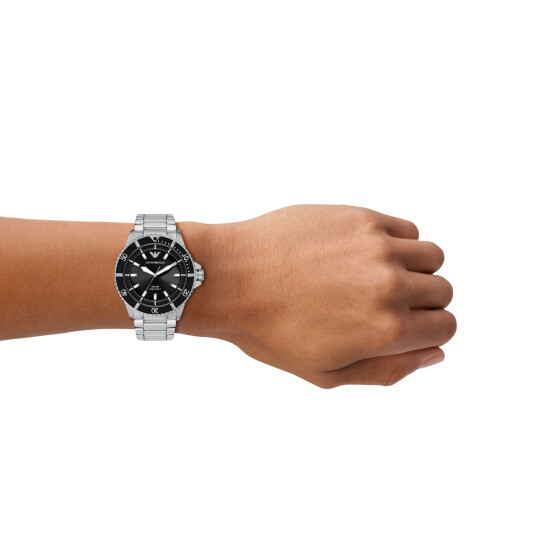 Reloj EMPORIO ARMANI WORLD EXPLORER Acero Plateado Esfera 42mm 0