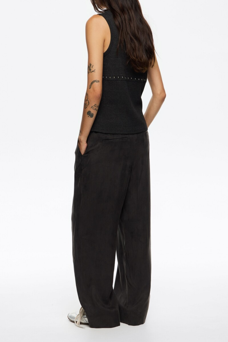 PANTALÓN RECTO Negro