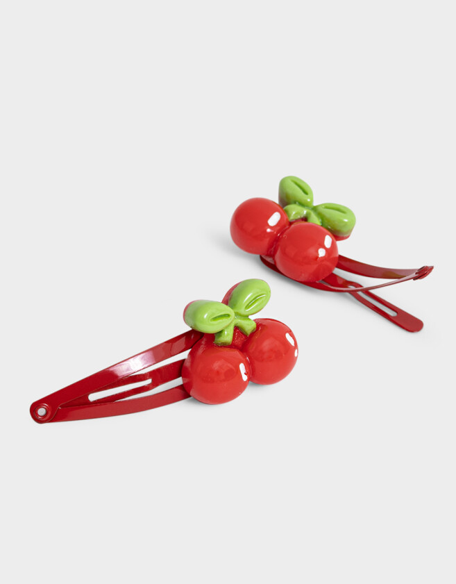 Hebillas Infantiles Con frutas Set De Hebillas Tic Tac De Frutas - Combinacion Bicolor