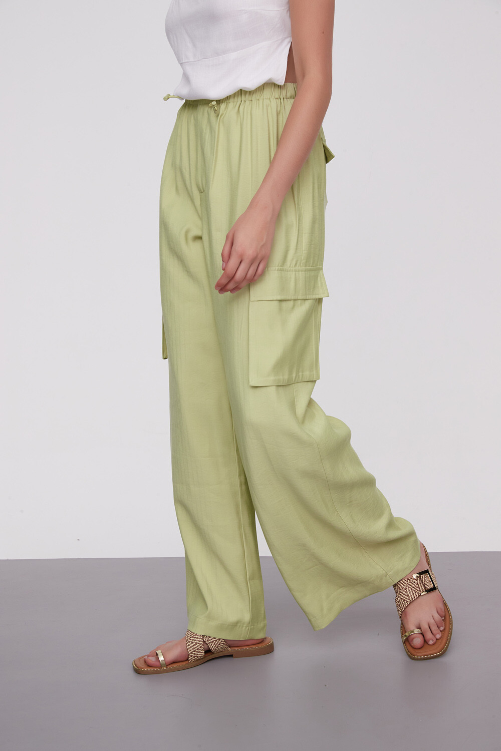 Pantalon Clamie Verde Oliva Claro