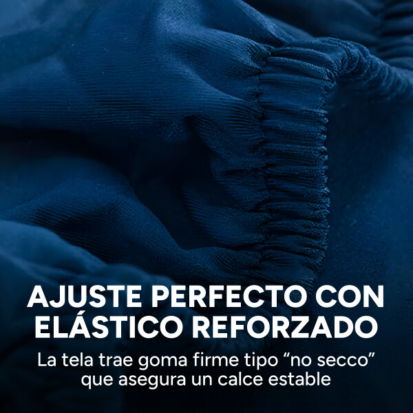 Cubre Sofa Elastico Elastizado Funda 1 Cuerpo Plaza Azul 1