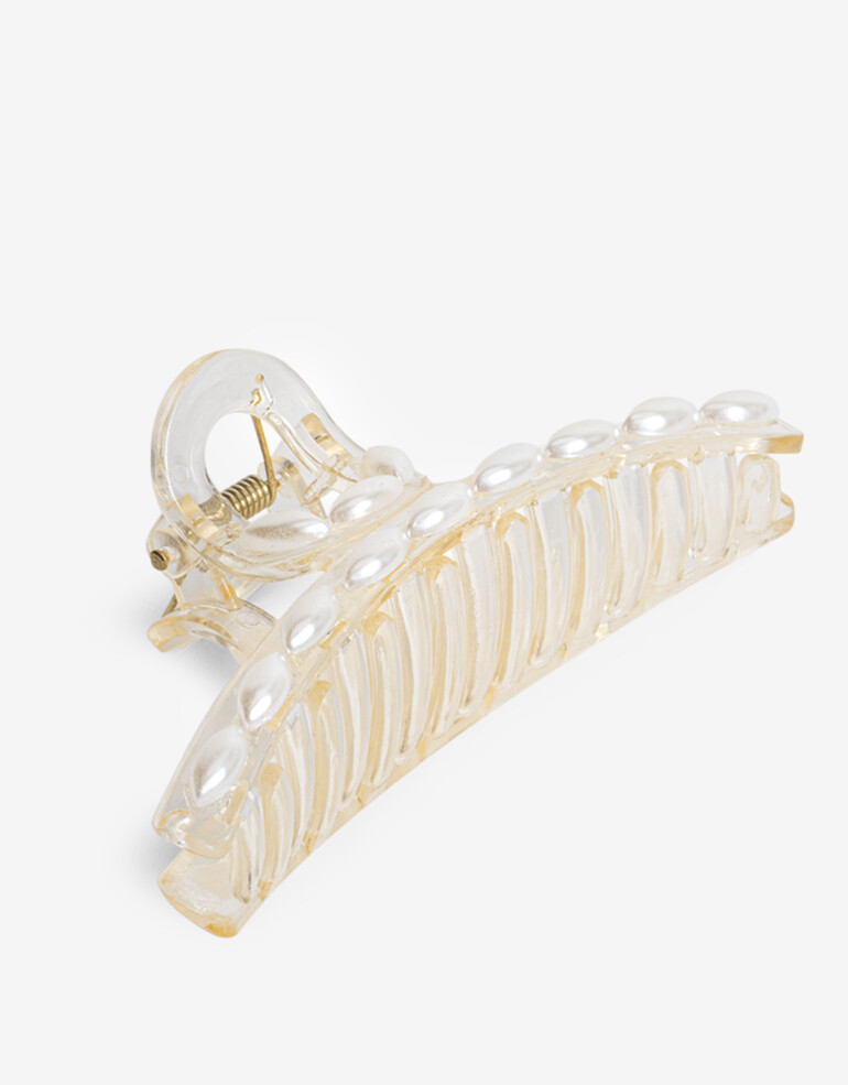 Broche Perla Broche Nudo Con Perlas - Blanco Nacarado/perlado