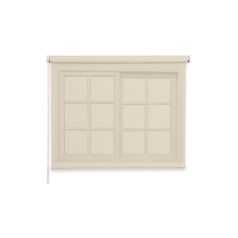Cortina Roller Rústica Lumax Colores 0.6 X 2.0 M Calidad Beige