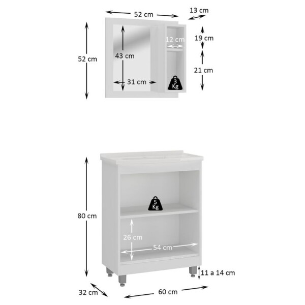 BAÑO COMPLETO N°3 INODORO CON MOCHILA + MUEBLE DE BAÑO 60 CM CON ESPEJO + GRIFERIA + CERAMICA DE PISO Y PARED BAÑO COMPLETO N°3 INODORO CON MOCHILA + MUEBLE DE BAÑO 60 CM CON ESPEJO + GRIFERIA + CERAMICA DE PISO Y PARED