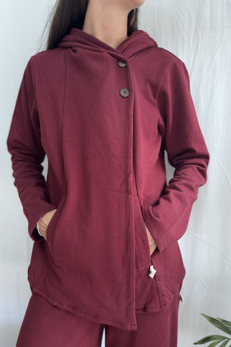 Campera Pipa Bordó