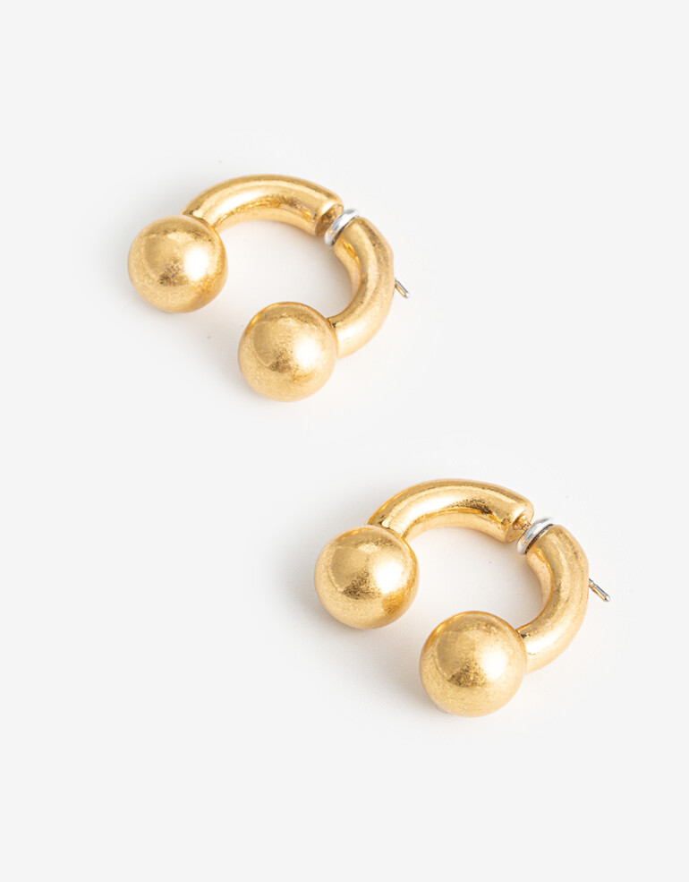 Aros Pasantes Metal Aros Pasantes Metal - Dorado Oro Amarillo