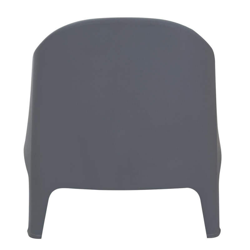 4 Sillones Skarpo + Mesa redonda Puket GRIS