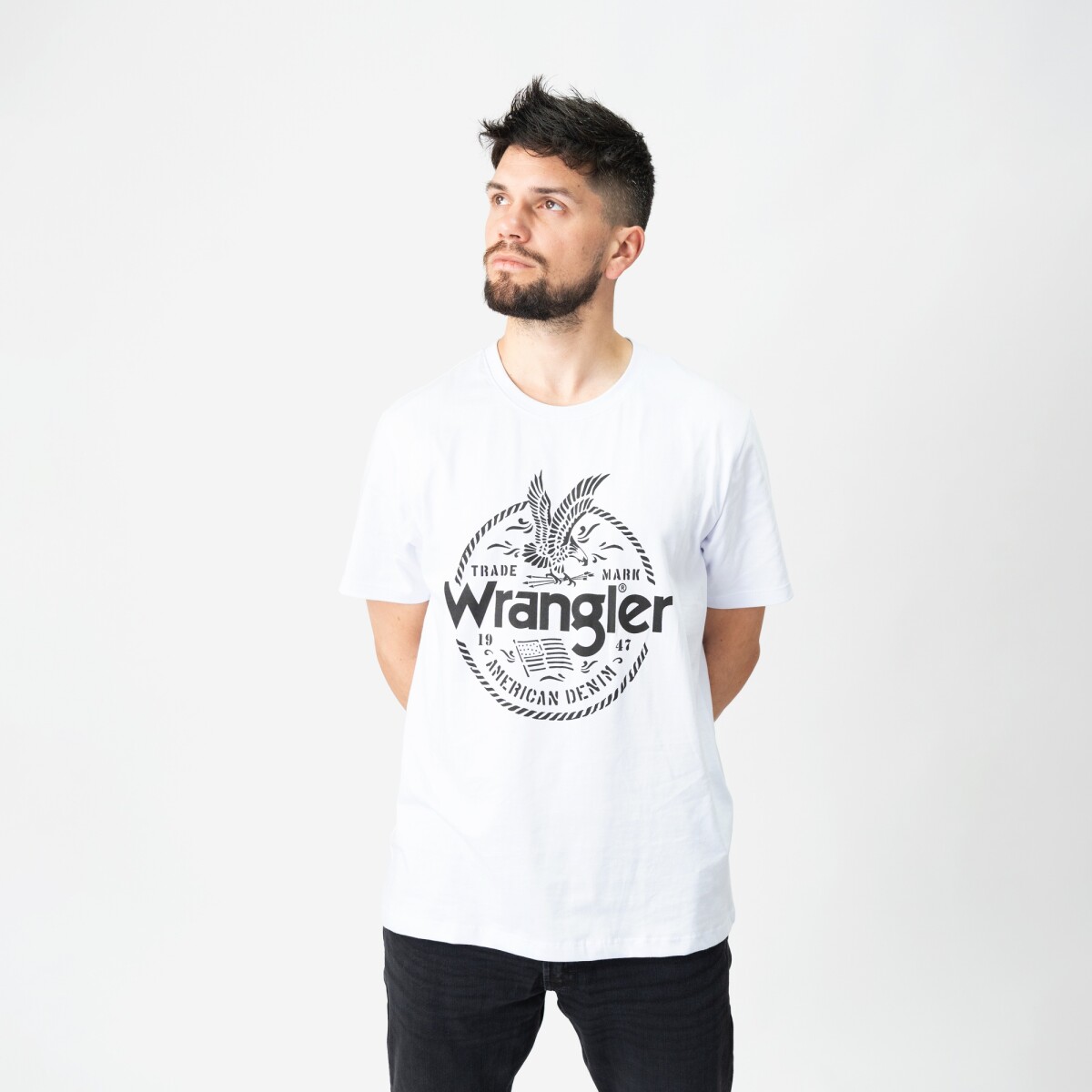 Remera Wrangler de Hombre - AMERICAN DENIM - WM5644URBR - Sin color 