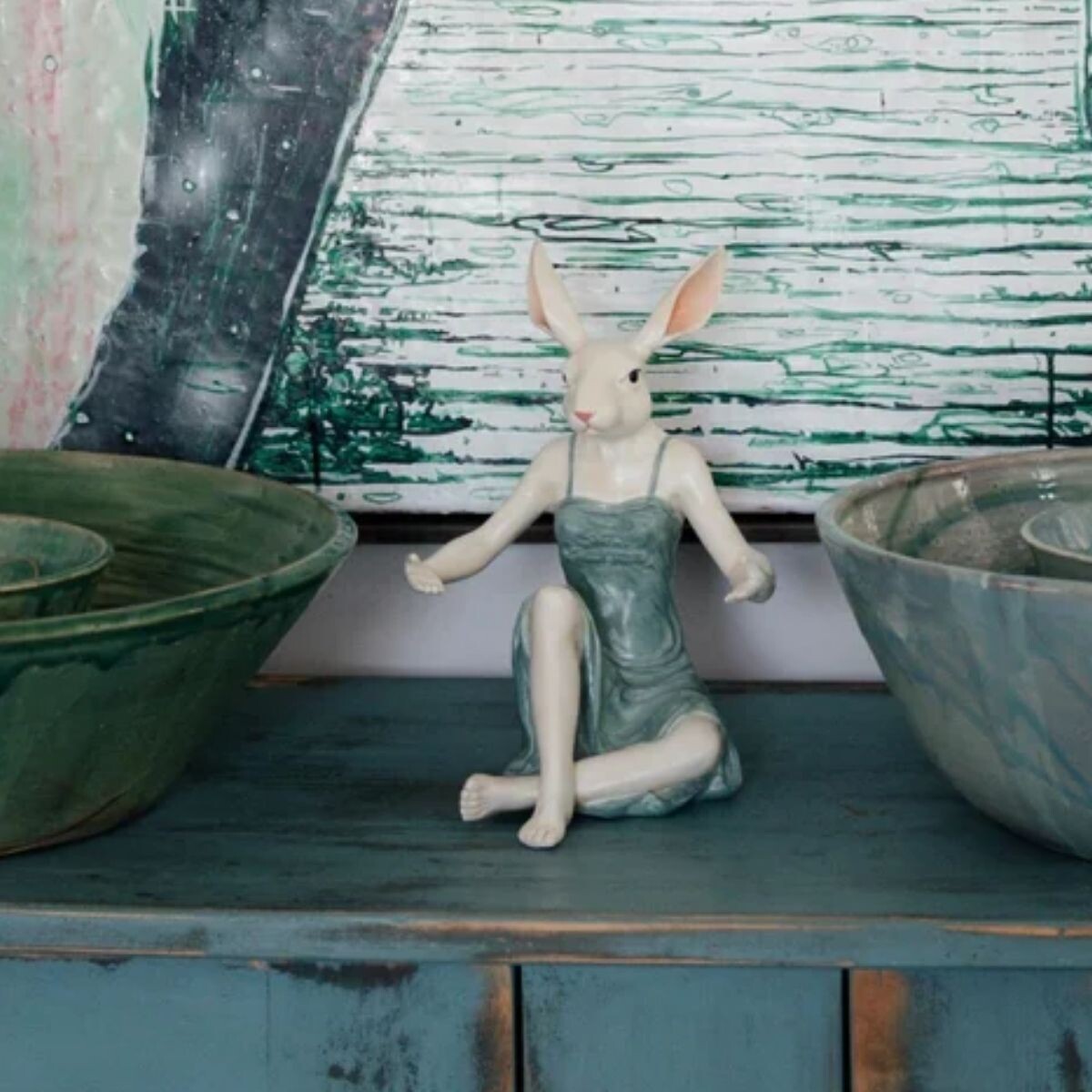 PORTA OBJETO LADY RABBIIT Azul 