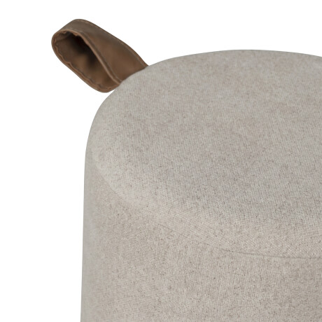 Puff Zuri - Tela Microfibra T72 (Beige)