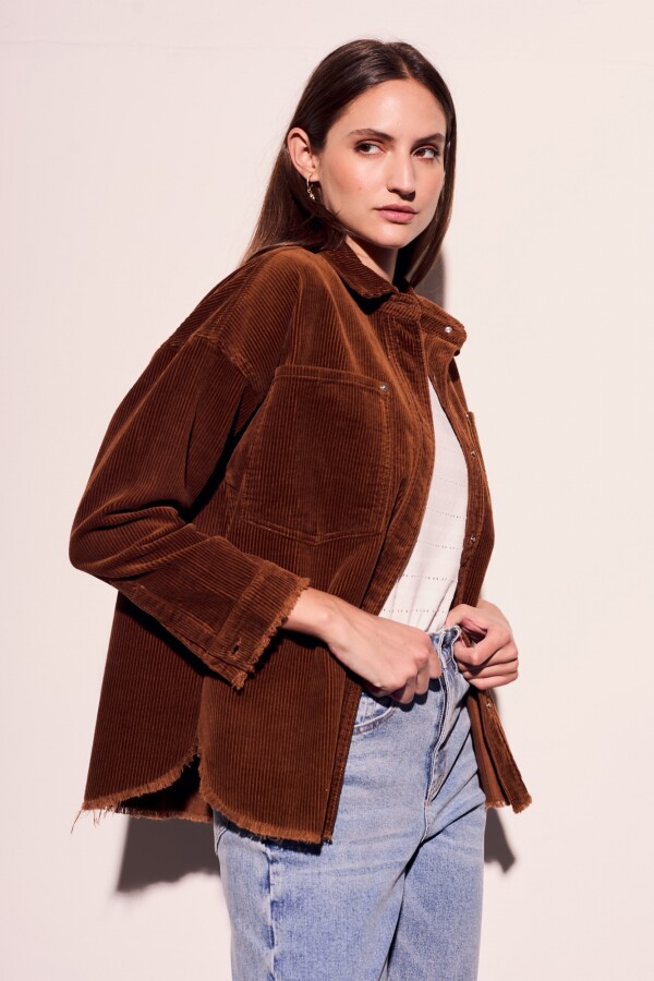 Sobrecamisa Corduroy Marrón