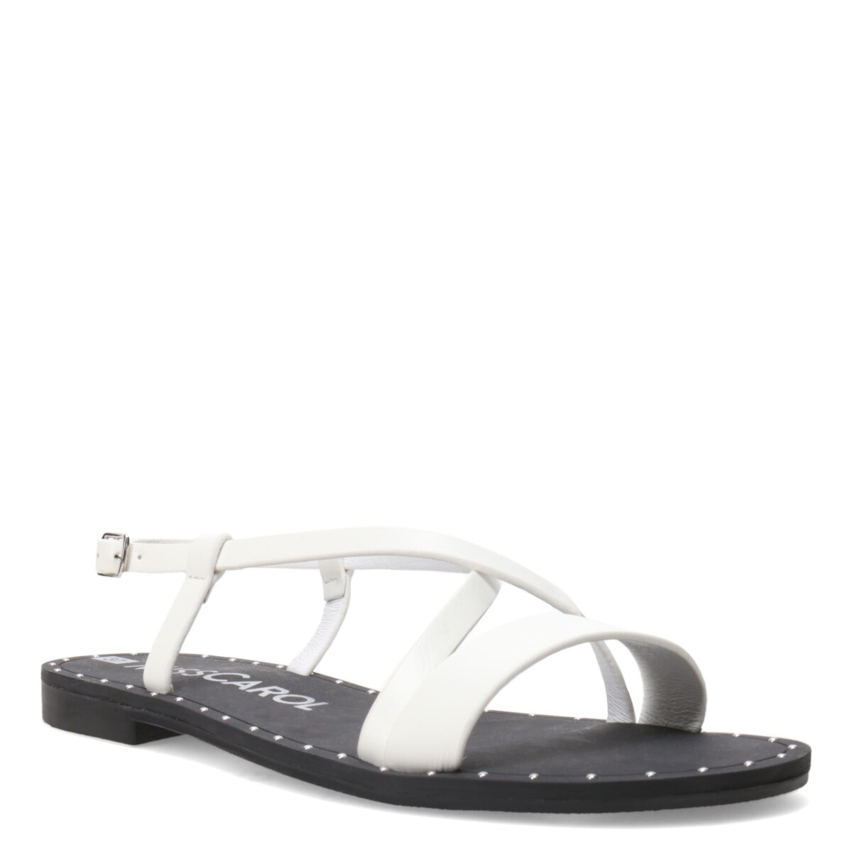Sandalia SOREL chata con tiras MissCarol - White 