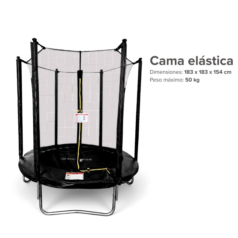 Cama Elástica Bebesit 1,83 m Con Malla de Seguridad Cama Elástica Bebesit 1,83 m Con Malla de Seguridad