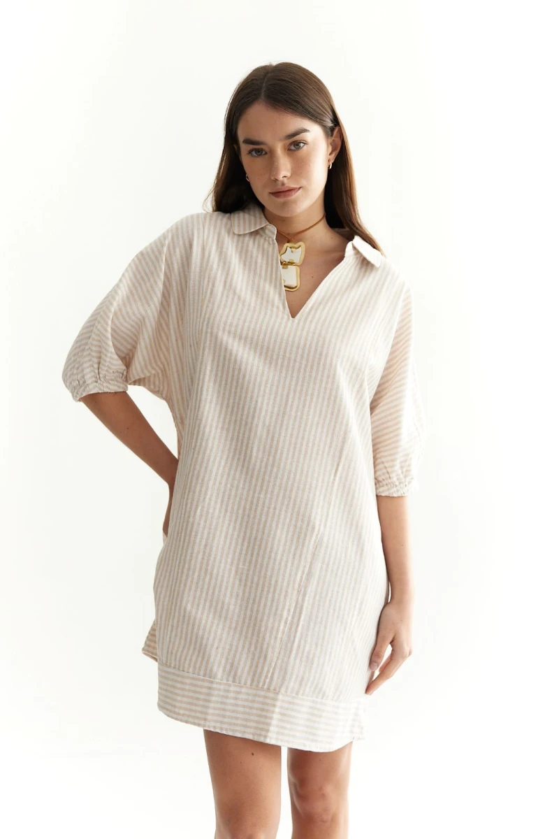 Vestido Mez beige s/m