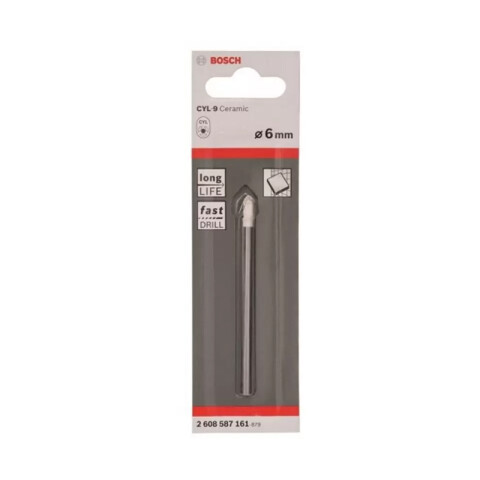 Mecha cilíndrica p/cerámica y azulejos Ø6mm Bosch BS8020