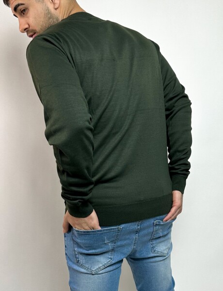 Sweater tejido Sigur Oliva