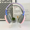 Auricular Inalambrico Gamer Luz Rgb LILA
