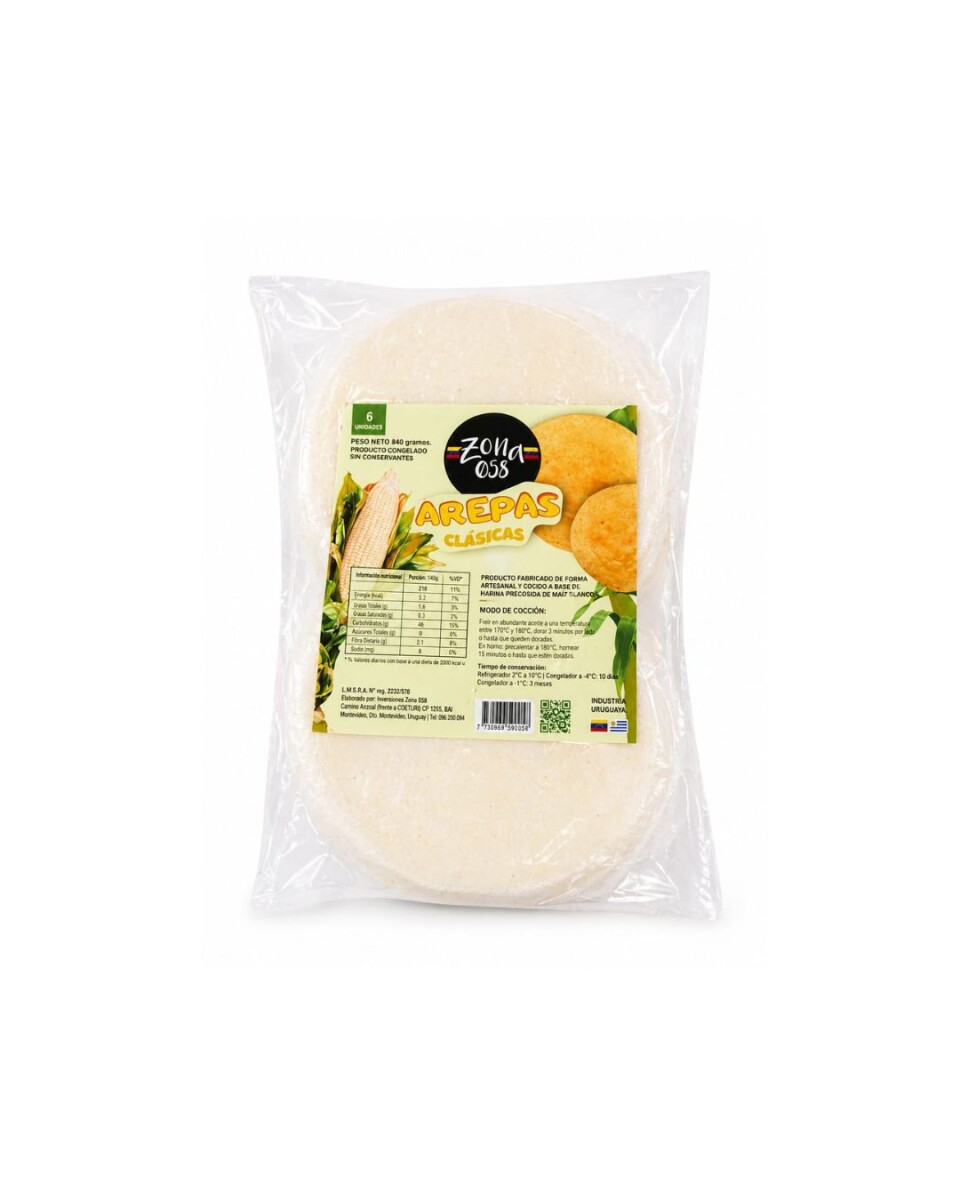 AREPAS CLASICAS 6U 