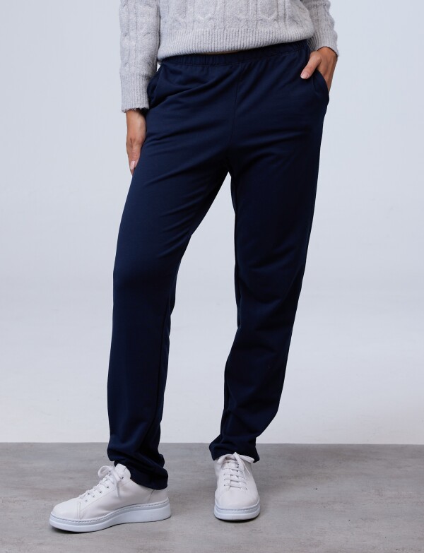 Pantalon Yoga Algodon AZUL