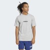 Remera Adidas Essentials Linear Single Gris