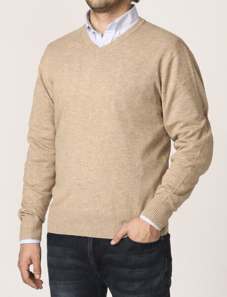 Sweater V Harrington Label Beige