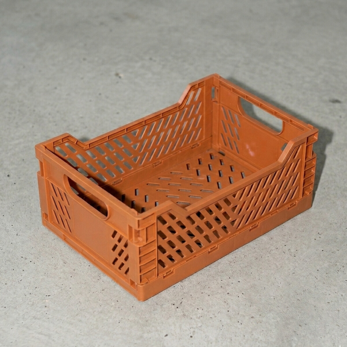 Caja de almacenamiento plegable mediano - marron 