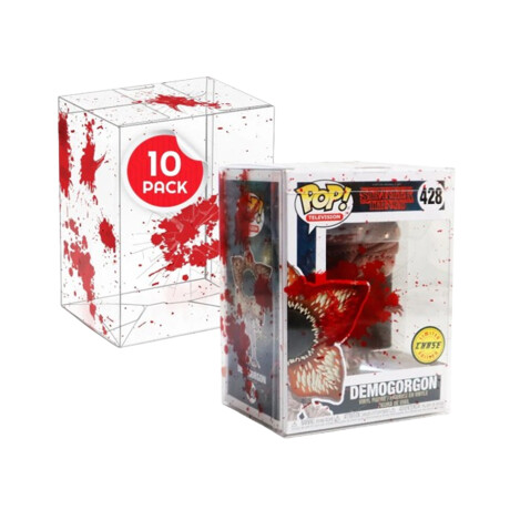 Protectores para Funko Pop - Pack x10 - Sangre roja con agujeros de bala - 0,40mm *No incluye funko* Protectores para Funko Pop - Pack x10 - Sangre roja con agujeros de bala - 0,40mm *No incluye funko*