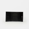 Billetera Ginger En Cuero Graneado Negro