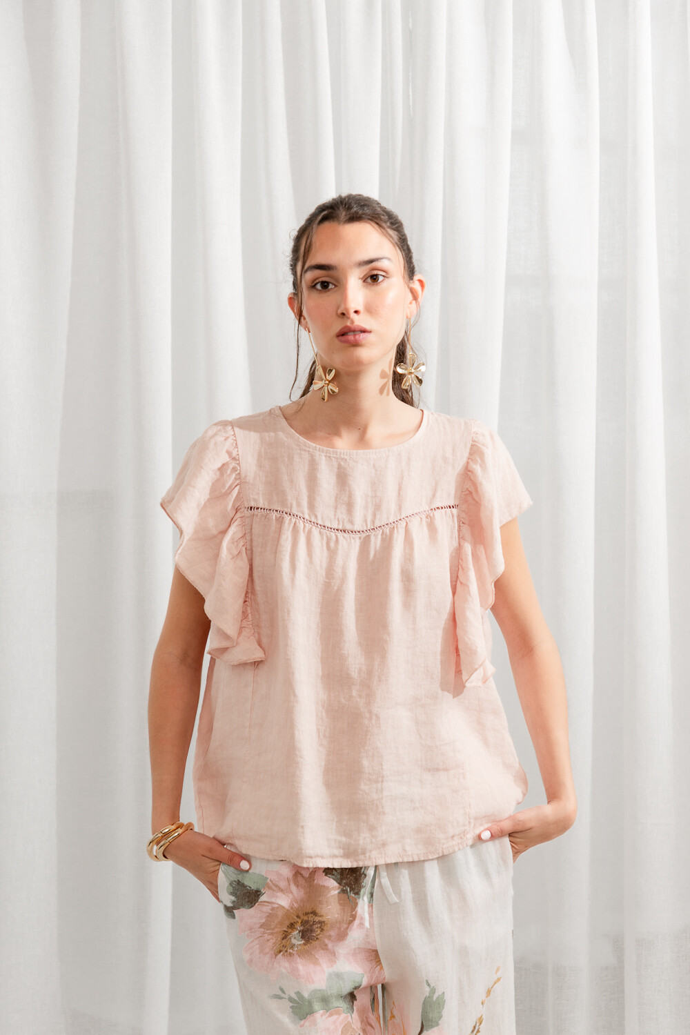 Blusa Ammiro Beige Claro