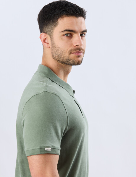 REMERA POLO LISA JERSEY Verde