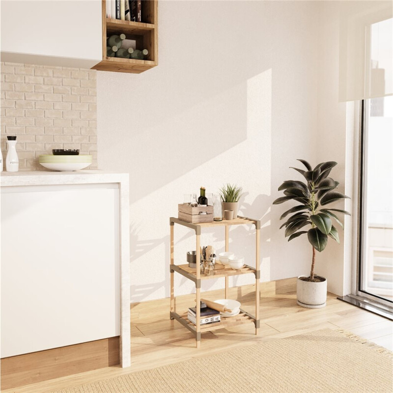 Estanteria 3 niveles 78 x 38 x 30 cm madera MADERA