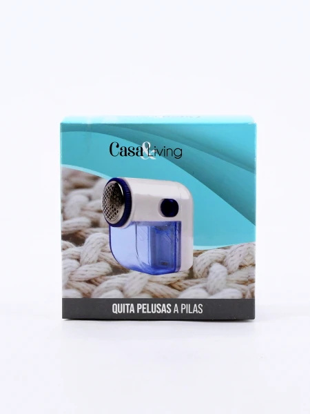 QUITA PELUSA A PILA 8 X 7CM CELESTE