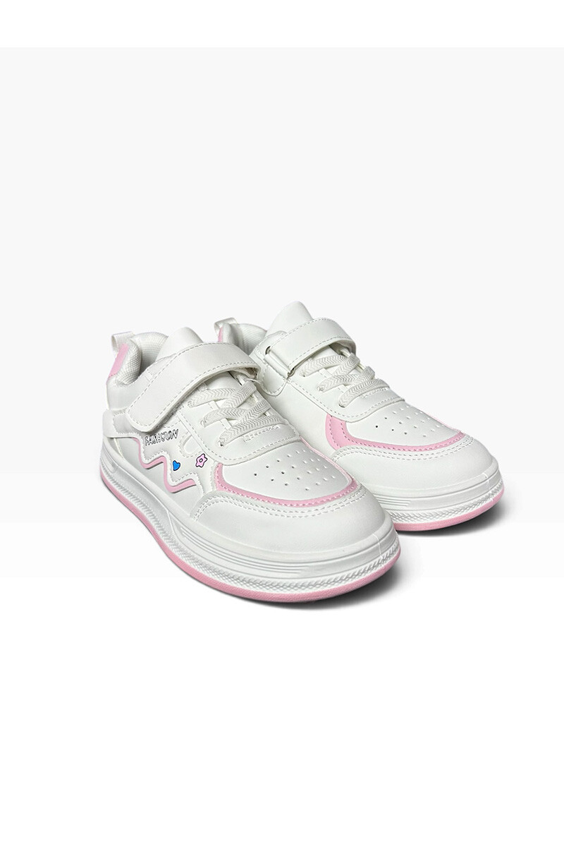 Champion deportivo niños con velcro Alestan 7202 Rosa