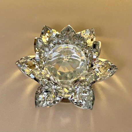Flor De Loto Giratoria Decorativa Cristal Ø 12cm x Alto 6.5cm Flor De Loto Giratoria Decorativa Cristal Ø 12cm x Alto 6.5cm