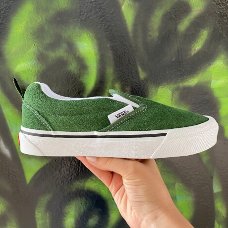 Championes Vans Knu Slip On Skate Green