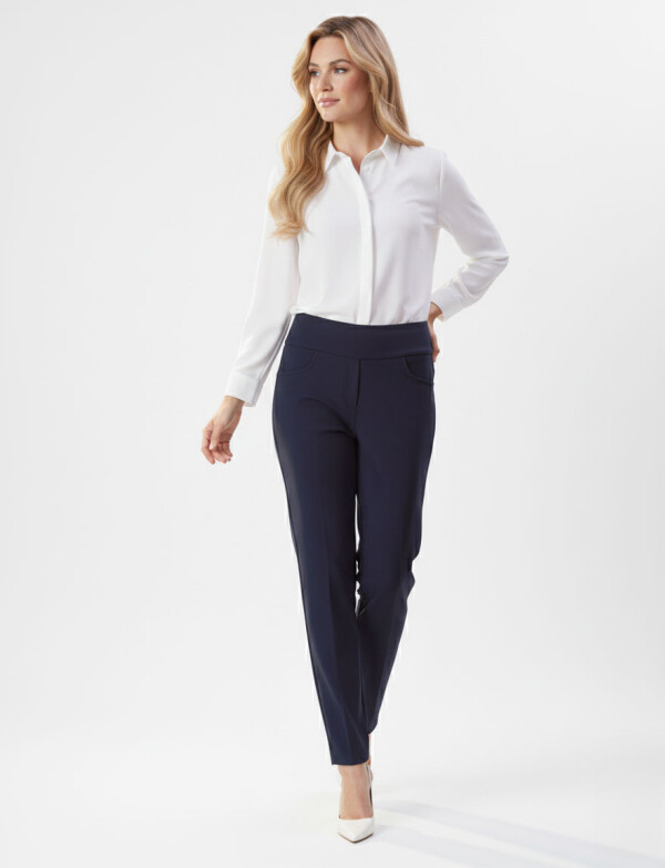 Pantalon Pull On AZUL