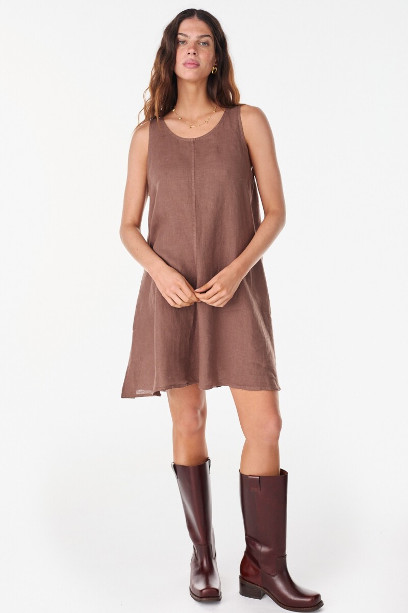 Vestido Diario - Chocolate 
