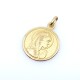 Medalla en oro 18k amarillo con imagen religiosa. Diámetro 14mm Medalla en oro 18k amarillo con imagen religiosa. Diámetro 14mm